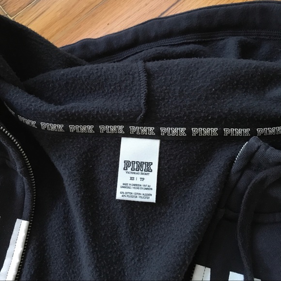 PINK classic everyday zip-up logo sweatshirt - Picture 7 of 7